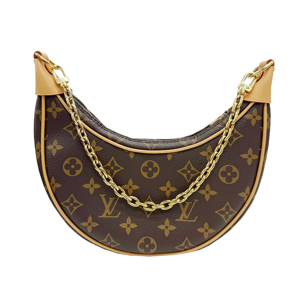 Louis VUITTON Loop Monogram Brown Shoulder Bag